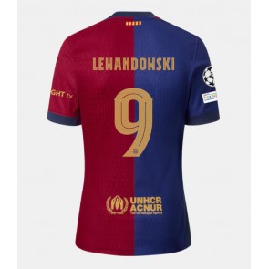 Barcelona Robert Lewandowski #9 Hjemmebanetrøje 2024-25 Kort ærmer